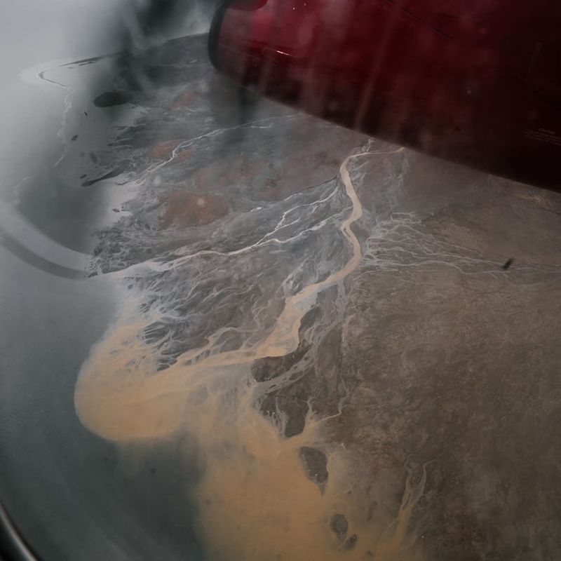 Beautiful landscape view through a window for distance focus